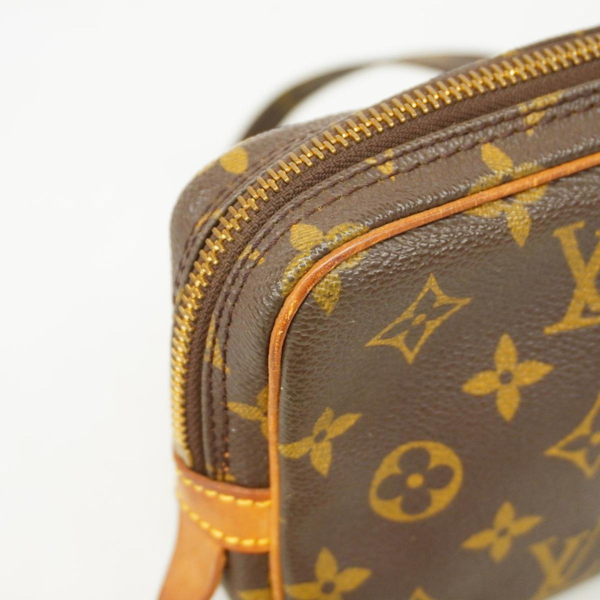 Louis Vuitton Shoulder Bag Monogram Pochette Marly Bandouliere M51828 Brown Women's