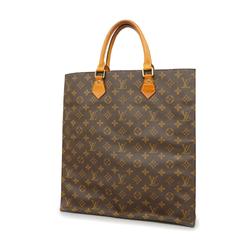 Louis Vuitton Tote Bag Monogram Sac Plat M51140 Brown Women's