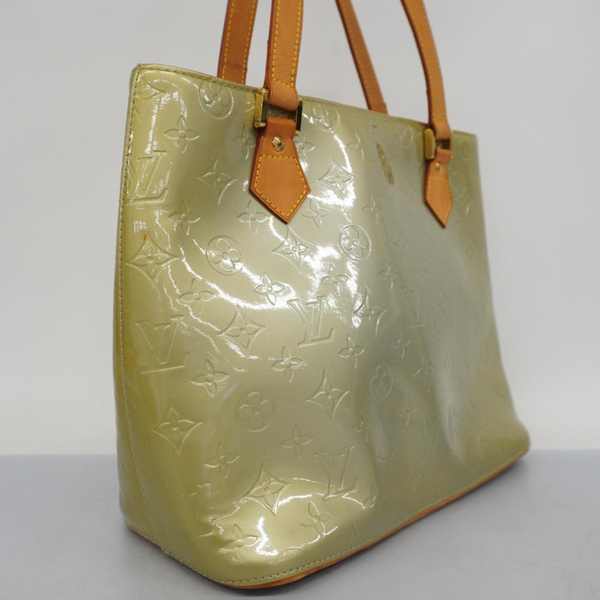 Louis Vuitton Tote Bag Vernis Houston M91053 Green Ladies