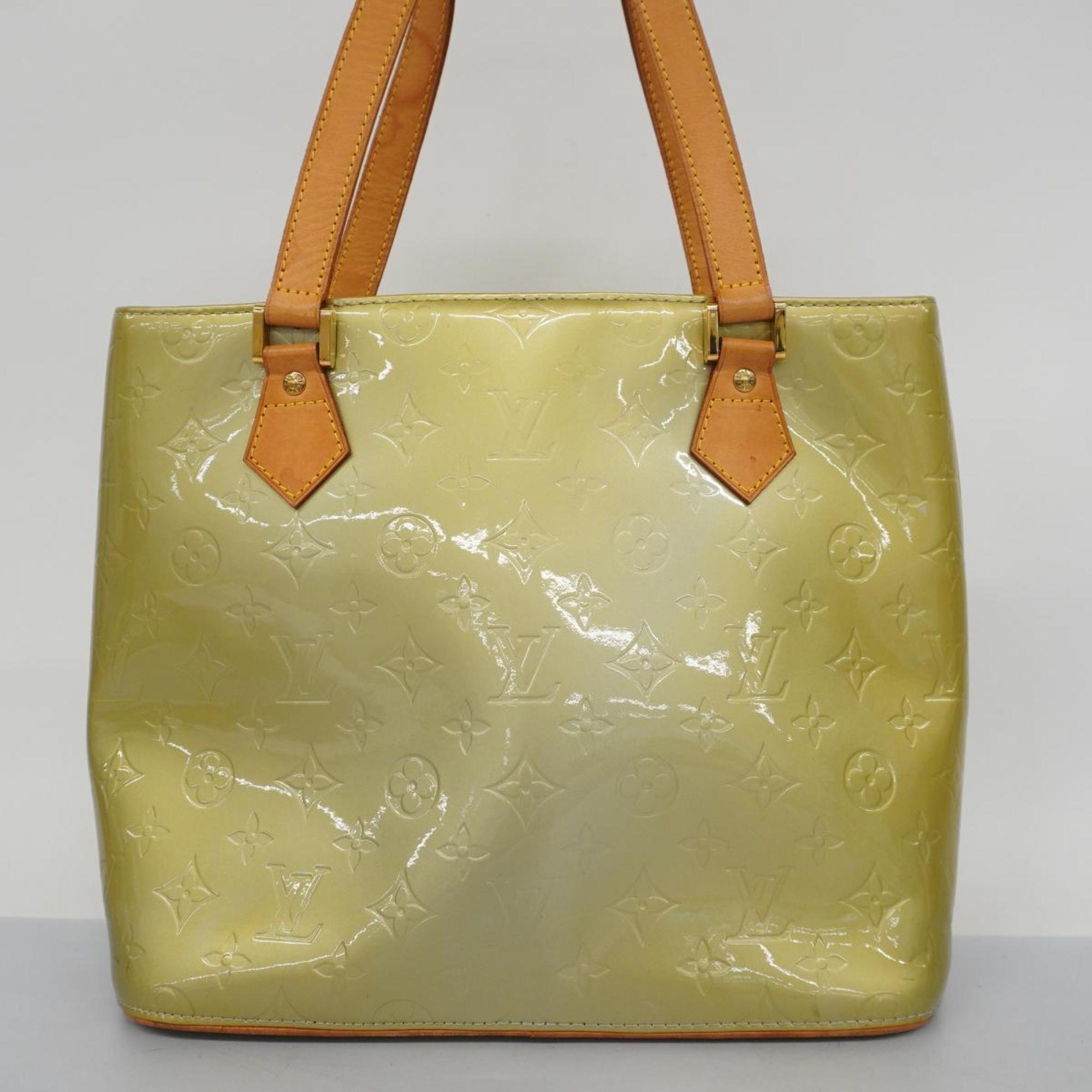 Louis Vuitton Tote Bag Vernis Houston M91053 Green Ladies