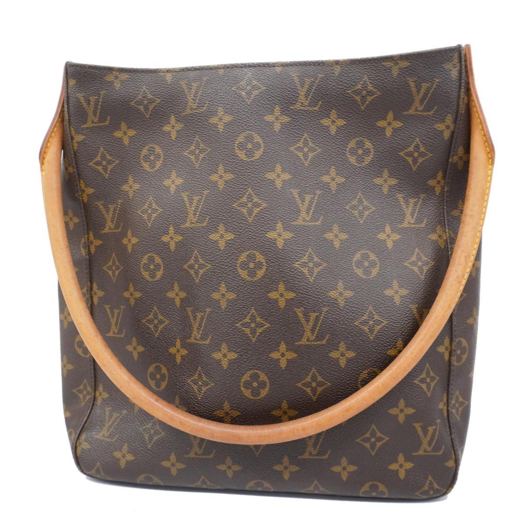 Louis Vuitton Shoulder Bag Monogram Looping GM M51145 Brown Ladies