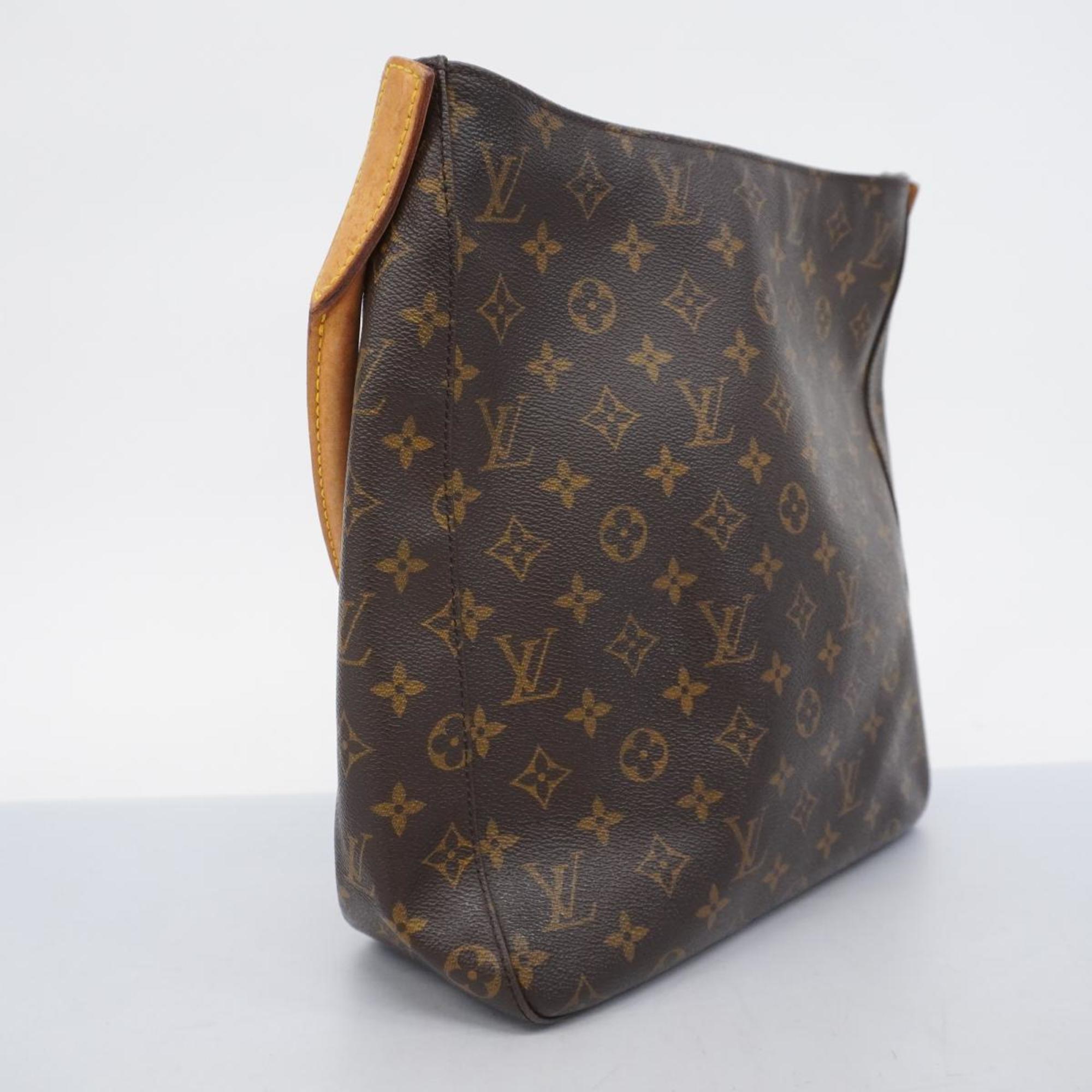 Louis Vuitton Shoulder Bag Monogram Looping GM M51145 Brown Ladies