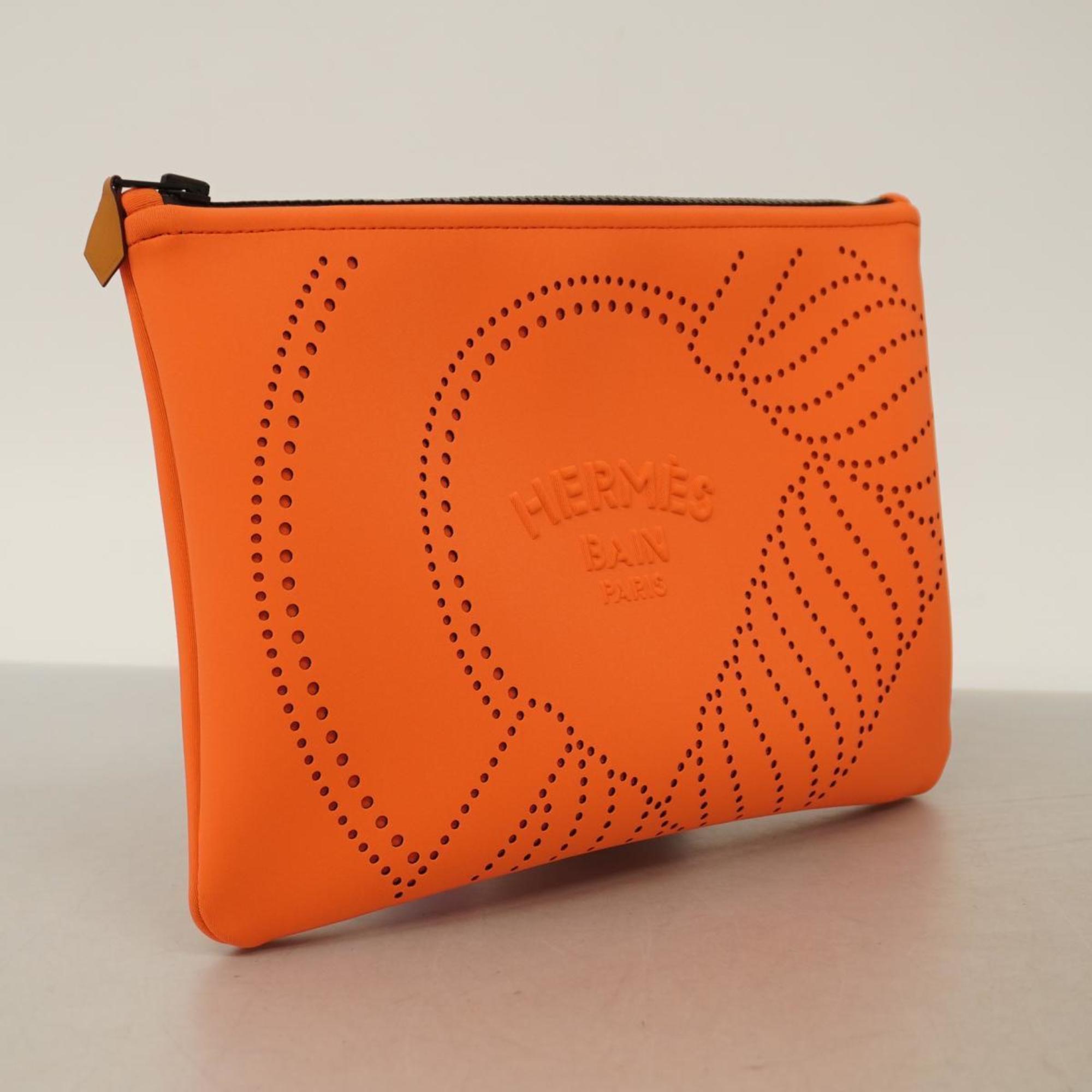 Hermes Pouch Neoban Kanoe MM Nylon Grenadine Women's