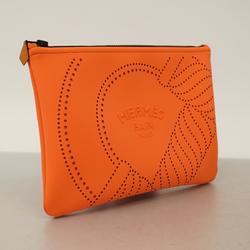 Hermes Pouch Neoban Kanoe MM Nylon Grenadine Women's