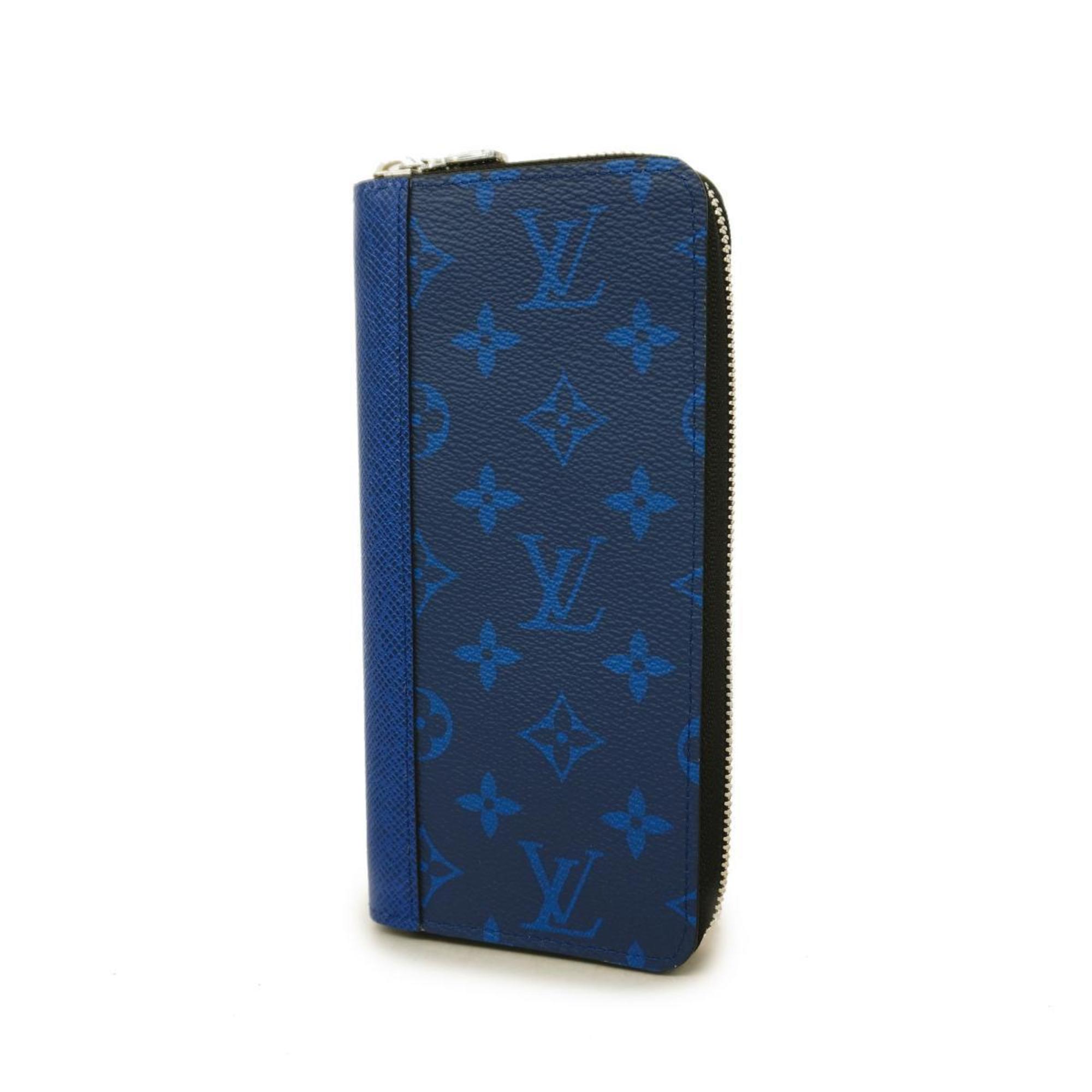 Louis Vuitton Long Wallet Taigarama Zippy Vertical M30447 Cobalt Men's