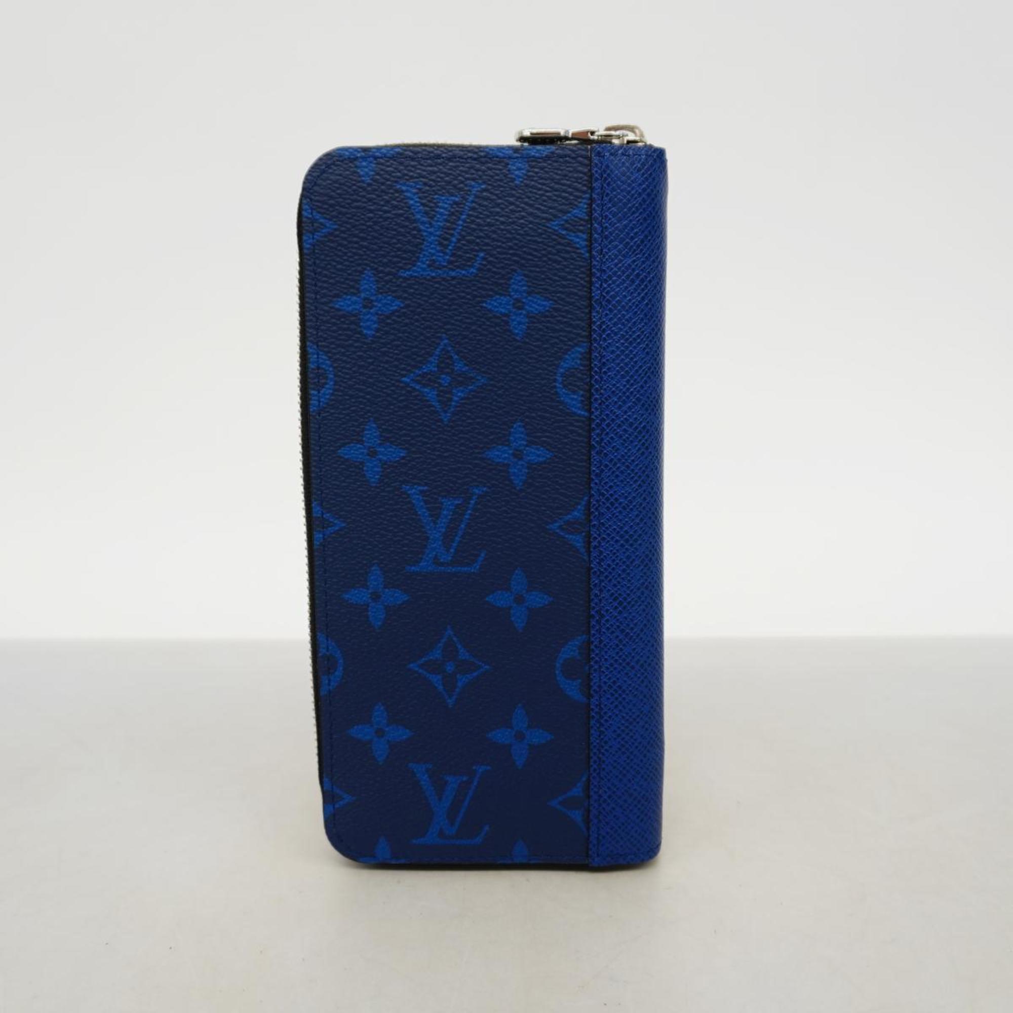 Louis Vuitton Long Wallet Taigarama Zippy Vertical M30447 Cobalt Men's