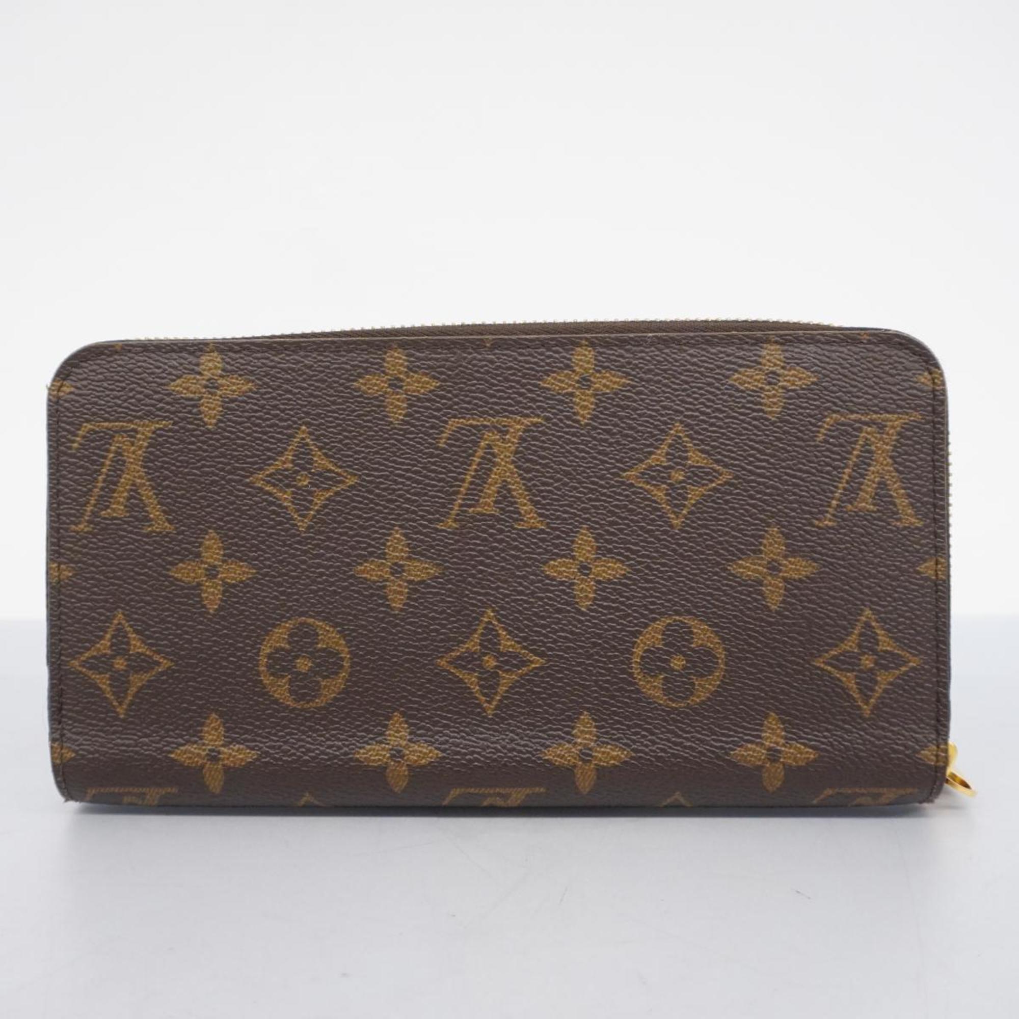 Louis Vuitton Long Wallet Monogram Zippy M41895 Fuchsia Ladies