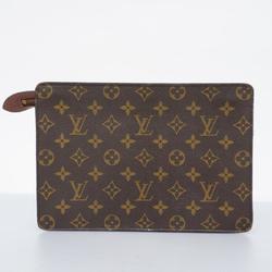 Louis Vuitton Clutch Bag Monogram Pochette Homme M51795 Brown Women's