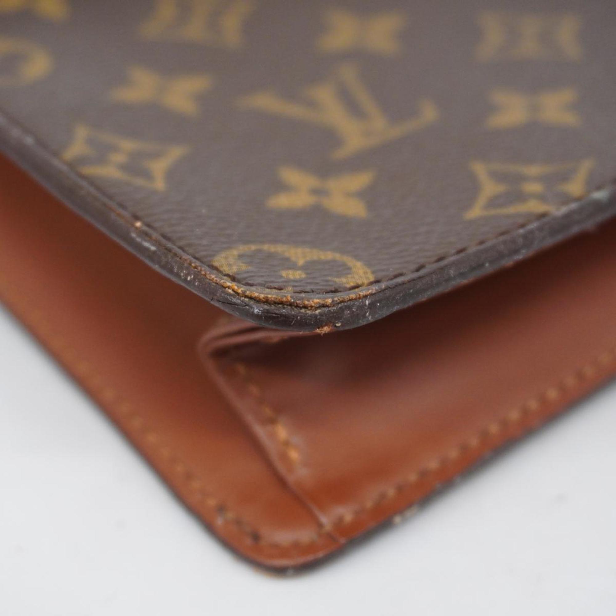 Louis Vuitton Clutch Bag Monogram Pochette Homme M51795 Brown Women's