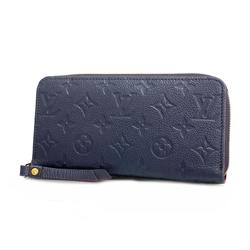 Louis Vuitton Long Wallet Monogram Empreinte Zippy M62121 Marine Rouge Ladies