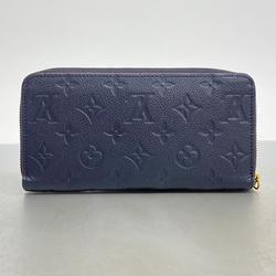 Louis Vuitton Long Wallet Monogram Empreinte Zippy M62121 Marine Rouge Ladies