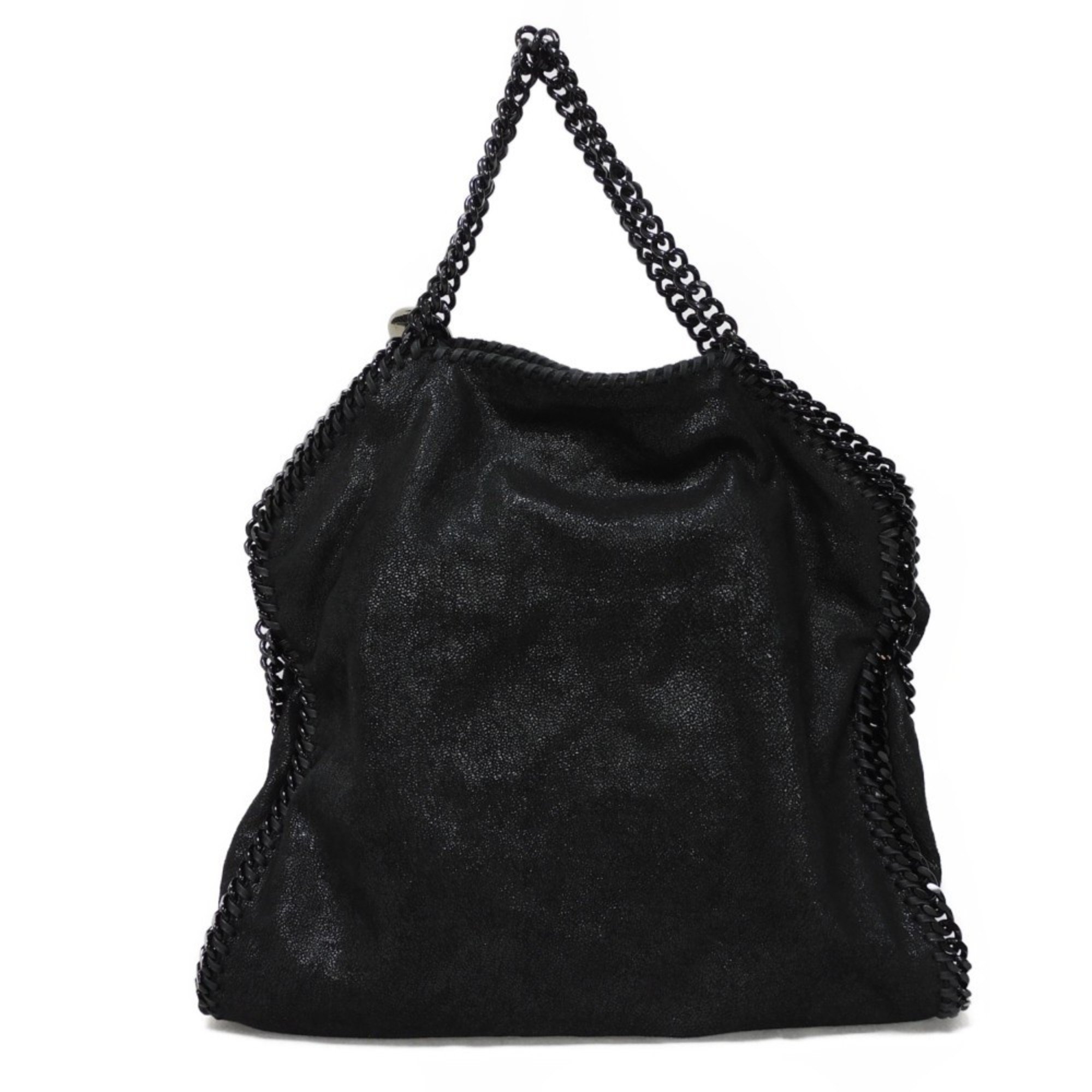 Stella McCartney Shoulder Bag Falabella Fold Over Tote Chain Polyester Black 234387 W8180 1000 Women's