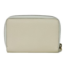 GUCCI Coin Case Compact Zip Around Wallet Shelly Web White Print 496319 0GCAT 8820 Men's Women's