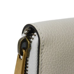 GUCCI Coin Case Compact Zip Around Wallet Shelly Web White Print 496319 0GCAT 8820 Men's Women's