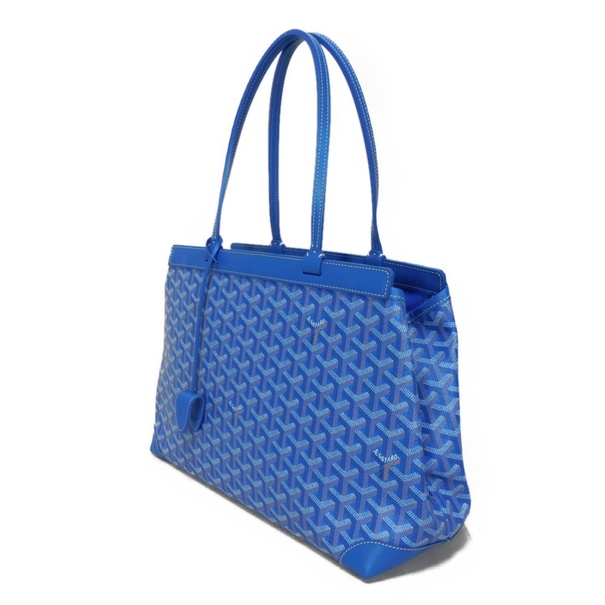 GOYARD Tote Bag Belle Chasse Beyond PM Blue Shoulder Herringbone Sky BELBIAPMLTY10CL10P Men's Women's