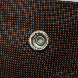 Hermes HERMES Tote Bag Air Line PM Nylon Canvas Handbag W Serie Button Brown Men's Women's