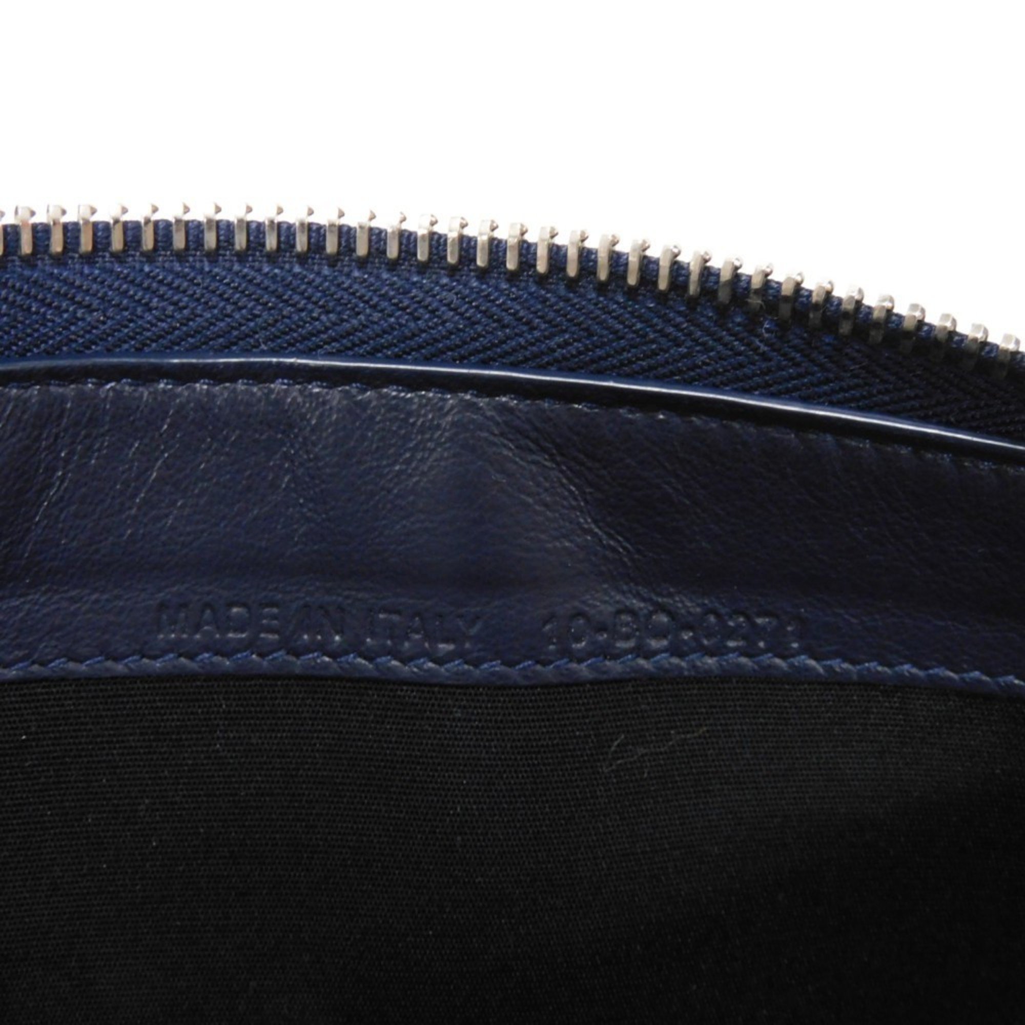 Christian Dior Dior Long Wallet CD Icon Zip ICON Navy Round Blue Denim 2ESBC252CDI_H10B Men's Billfold