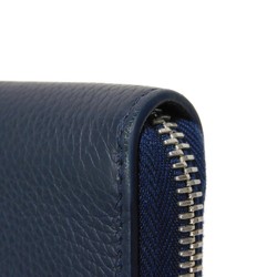 Christian Dior Dior Long Wallet CD Icon Zip ICON Navy Round Blue Denim 2ESBC252CDI_H10B Men's Billfold