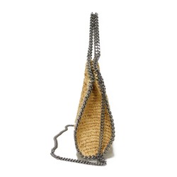 Stella McCartney Shoulder Bag Falabella Tote Chain Raffia Light Sand 371223 W8704 9740 Women's