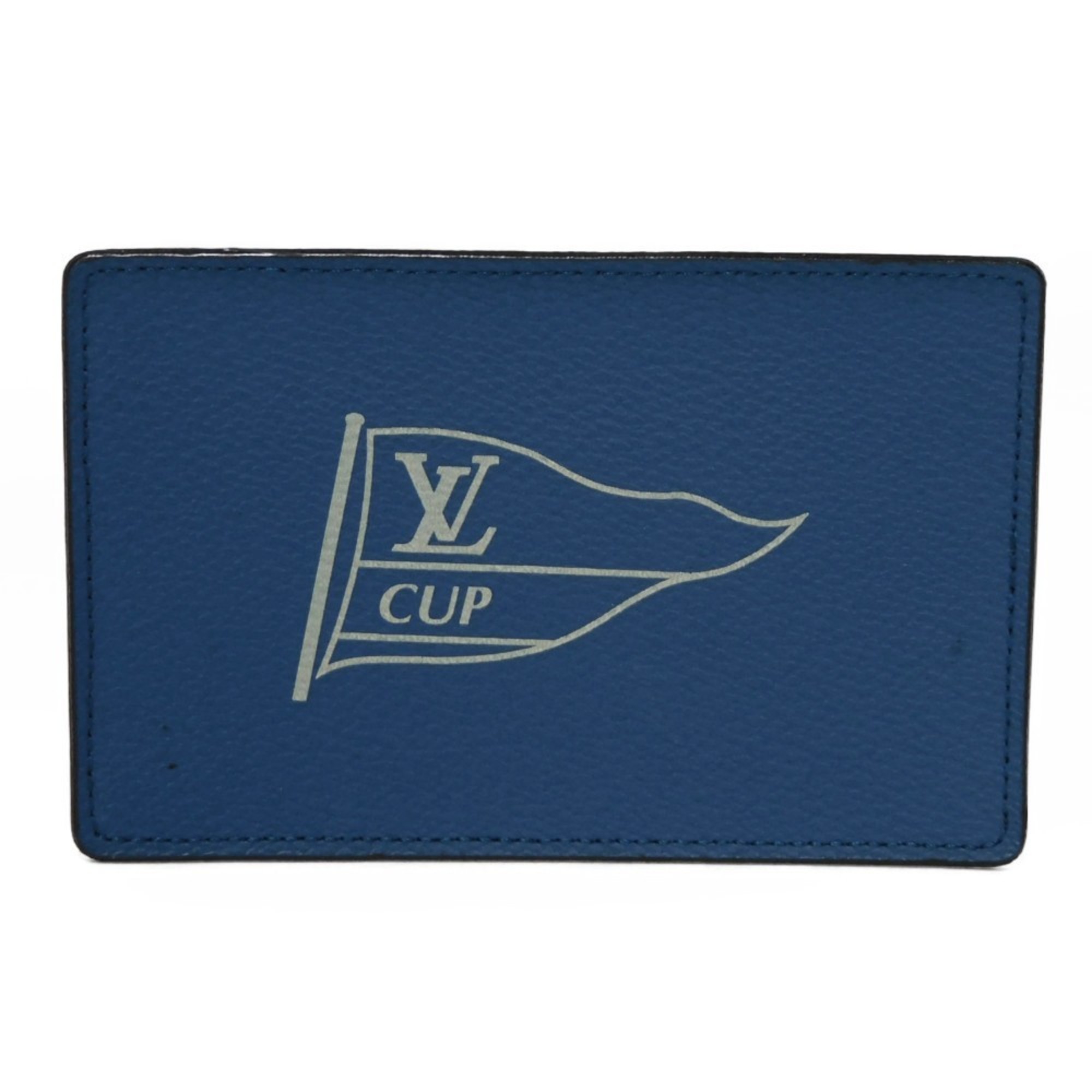 Louis Vuitton LOUIS VUITTON Card Case Porte Carte Sample LV CUP Limited Edition Cobalt Blue Marine Bicolor Cup Men's