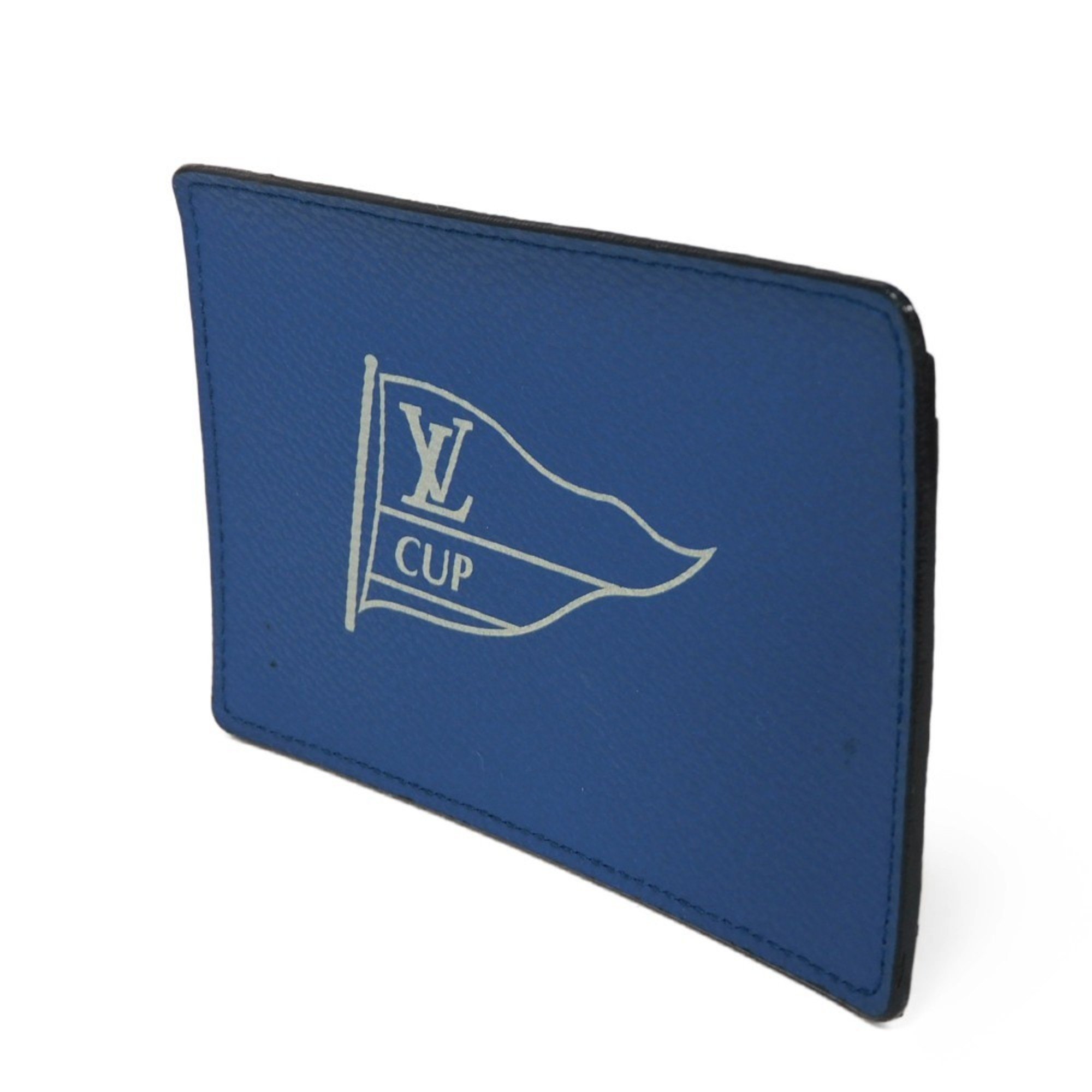 Louis Vuitton LOUIS VUITTON Card Case Porte Carte Sample LV CUP Limited Edition Cobalt Blue Marine Bicolor Cup Men's