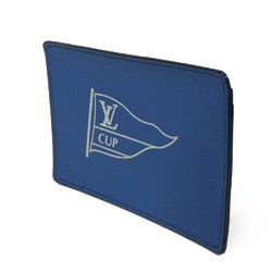 Louis Vuitton LOUIS VUITTON Card Case Porte Carte Sample LV CUP Limited Edition Cobalt Blue Marine Bicolor Cup Men's