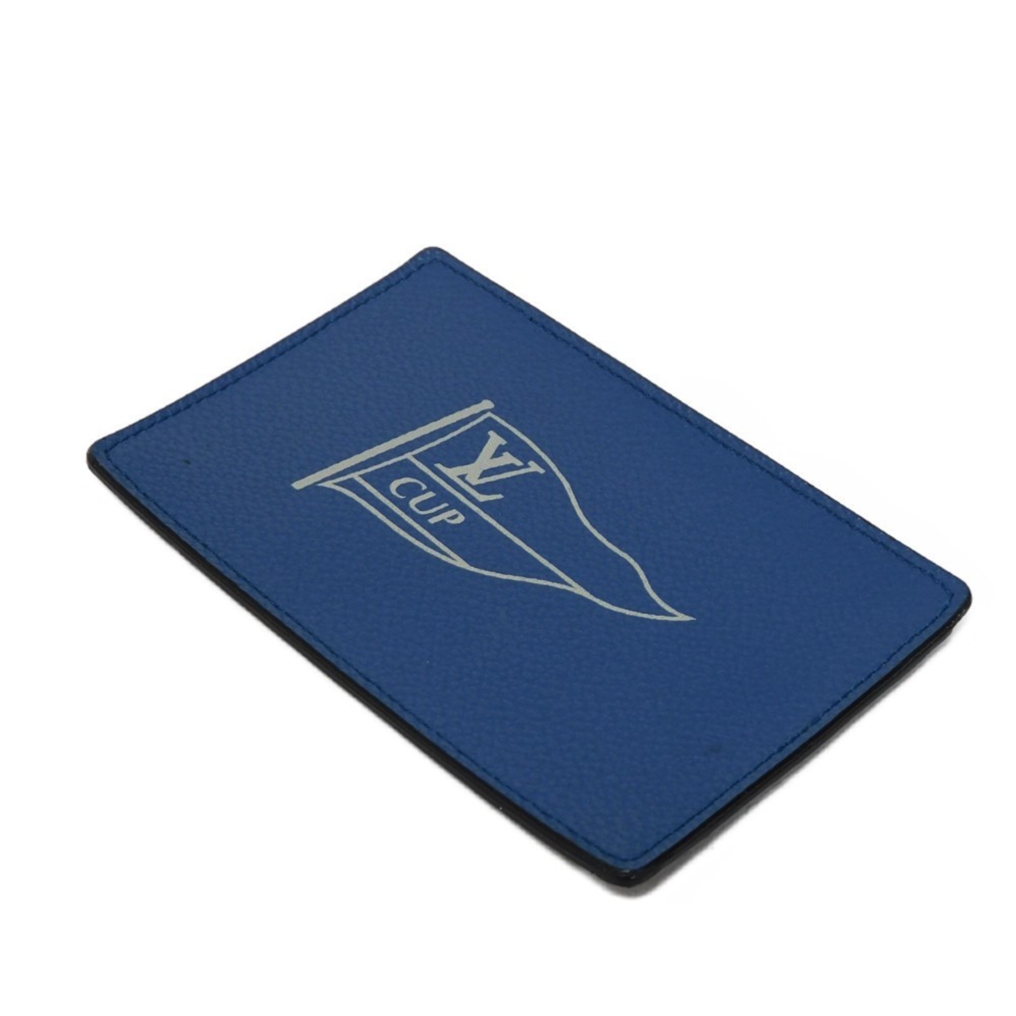 Louis Vuitton LOUIS VUITTON Card Case Porte Carte Sample LV CUP Limited Edition Cobalt Blue Marine Bicolor Cup Men's