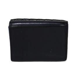 Bottega Veneta Tiny Wallet Nero Blue Black Bicolor RFID Intrecciato 515385 VO0B2 4126 Men's Billfold