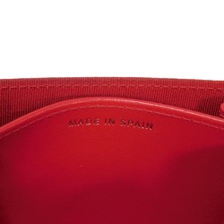 CHANEL Bi-fold Wallet Matelasse Compact Caviar Skin Coin Case Card Coco Mark Fuchsia A31504 Women's Billfold