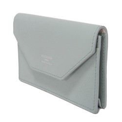 BALENCIAGA Card Case Envelope Flap Holder Foil Stamping Smooth Calf Current New Blue Sky 750324 2AABX 4799 Men's Women's