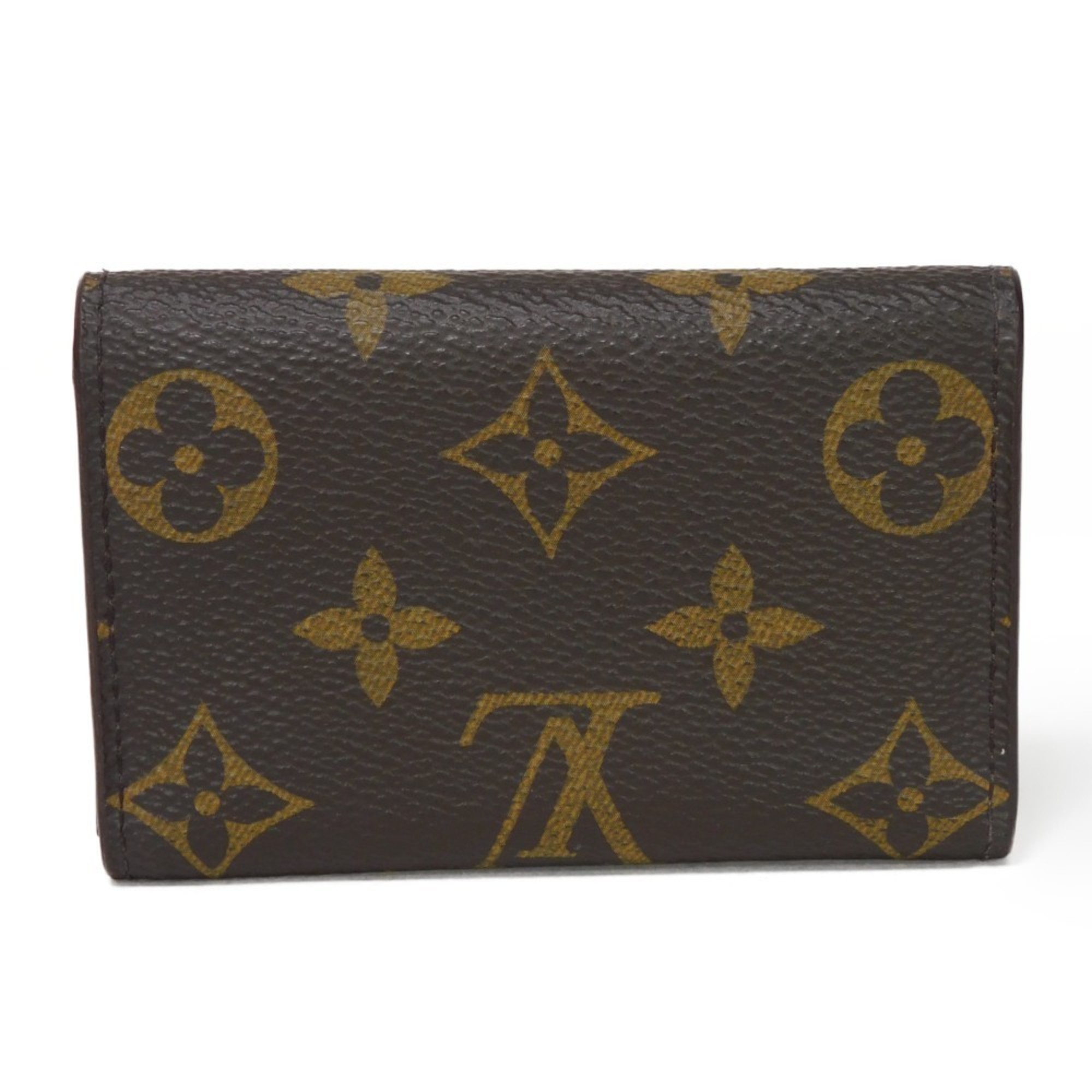 Louis Vuitton LOUIS VUITTON Key Case Multicle 6 LV Flower Brown 6-row Snap Button Monogram Maroon M62630 Men's Women's