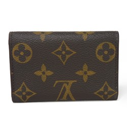 Louis Vuitton LOUIS VUITTON Key Case Multicle 6 LV Flower Brown 6-row Snap Button Monogram Maroon M62630 Men's Women's