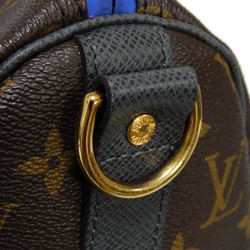 Louis Vuitton LOUIS VUITTON Boston Bag Keepall Bandouliere 45 LV Flower Cobalt 18SS Monogram Taiga Maroon M43856 Men's