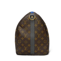 Louis Vuitton LOUIS VUITTON Boston Bag Keepall Bandouliere 45 LV Flower Cobalt 18SS Monogram Taiga Maroon M43856 Men's