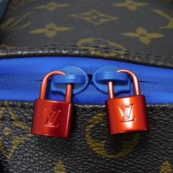 Louis Vuitton LOUIS VUITTON Boston Bag Keepall Bandouliere 45 LV Flower Cobalt 18SS Monogram Taiga Maroon M43856 Men's