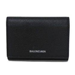 BALENCIAGA Card Case Ville Accordion Holder Pass Coin New Black 581099 0OTGM 1090 Men's