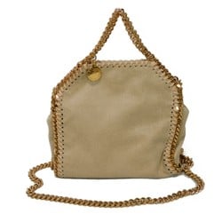 Stella McCartney Tote Bag Falabella Tiny Current Beige Polyester Clotted Cream 391698 W9355 9300 Women's