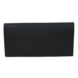 PRADA Long Wallet Saffiano Flap Ship Black Billfold Metal Nero 2MV341 9Z2 F0ES9 Men's