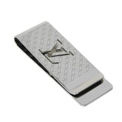 Louis Vuitton LOUIS VUITTON Money Clip Bill Champs Elysees Current Pens Biet LV Monogram Flower Steel Silver M65041 Men's