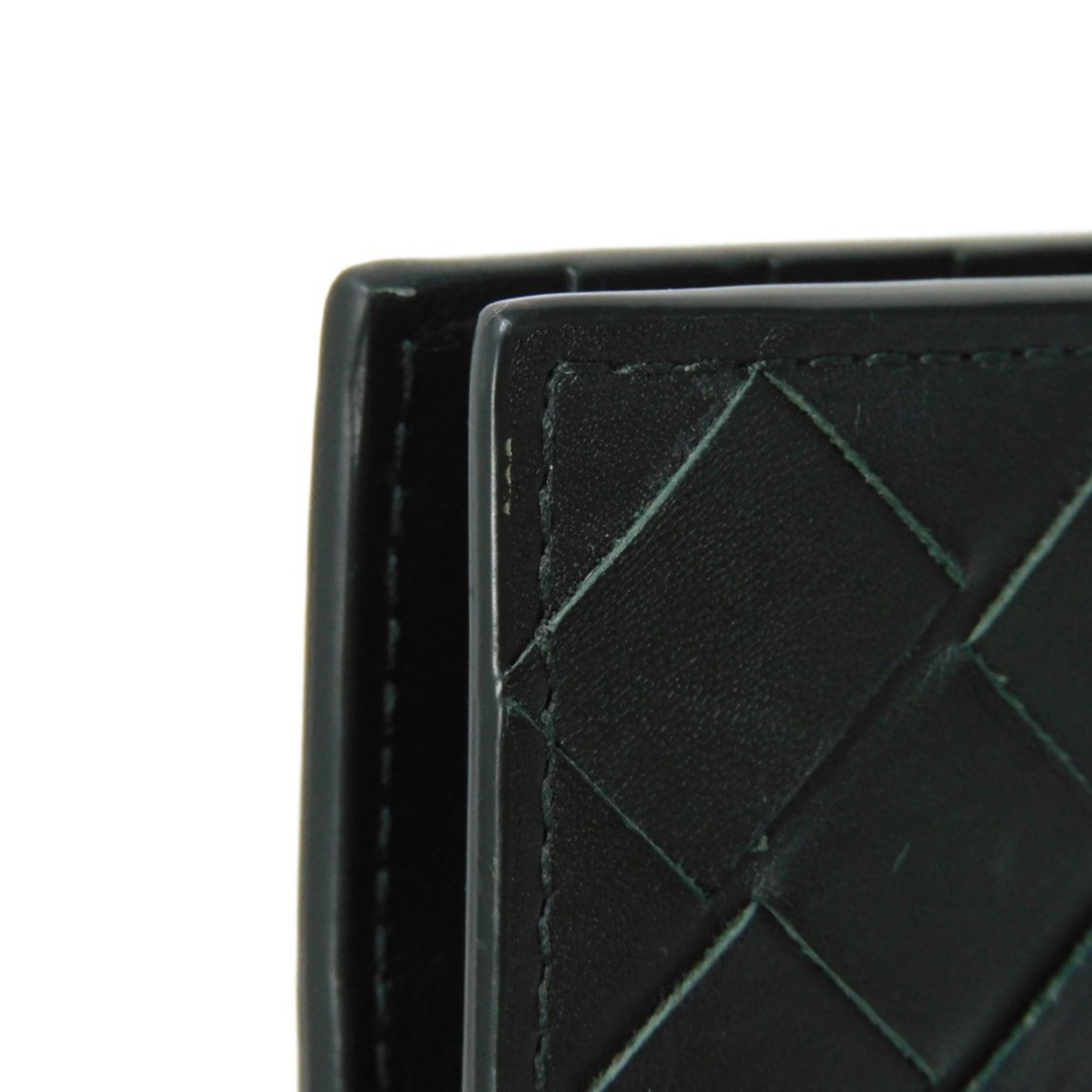 Bottega Veneta Long Wallet Current Billfold RFID Intrecciato Maxi Dark Green 676592 VCPQ4 3009 Men's