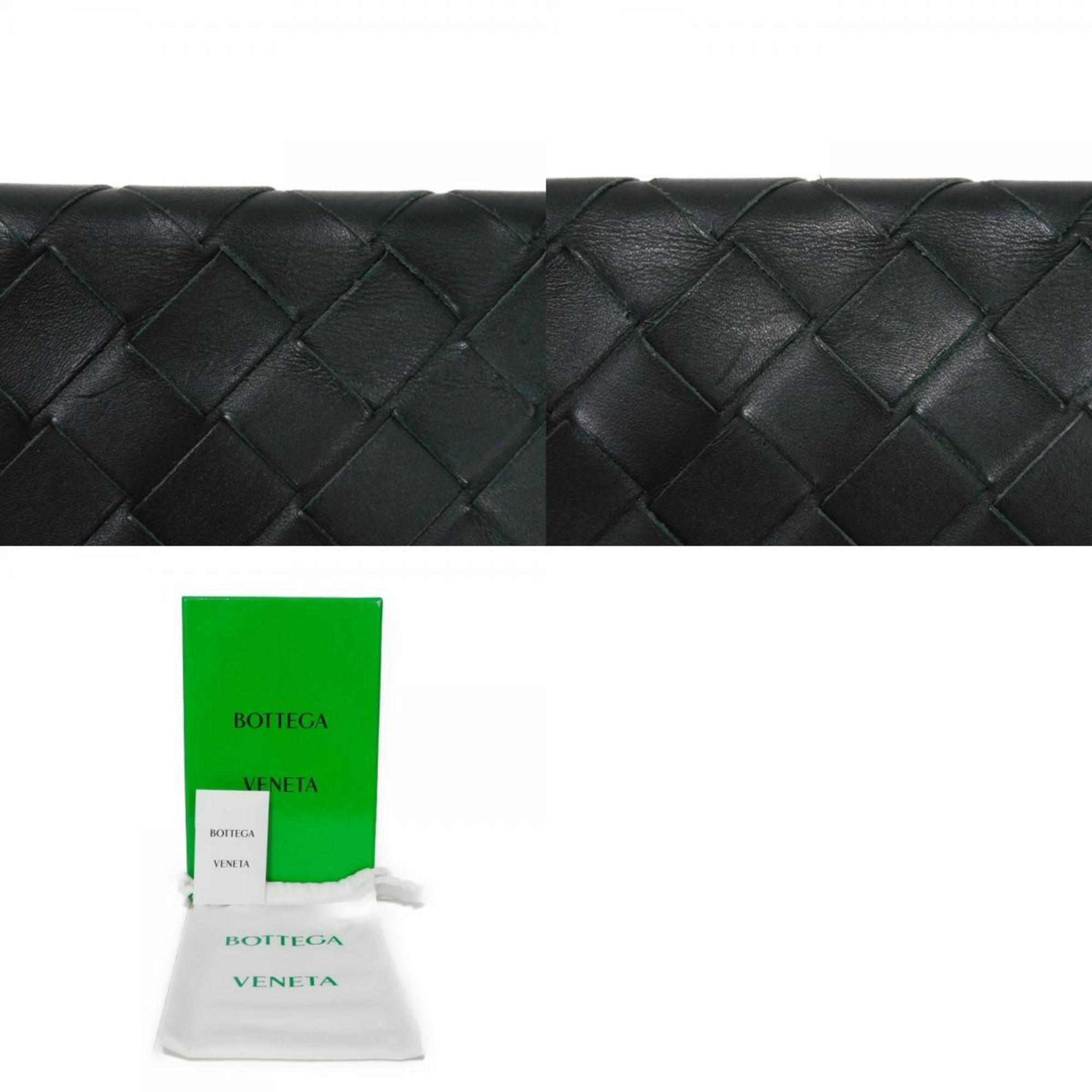 Bottega Veneta Long Wallet Current Billfold RFID Intrecciato Maxi Dark Green 676592 VCPQ4 3009 Men's