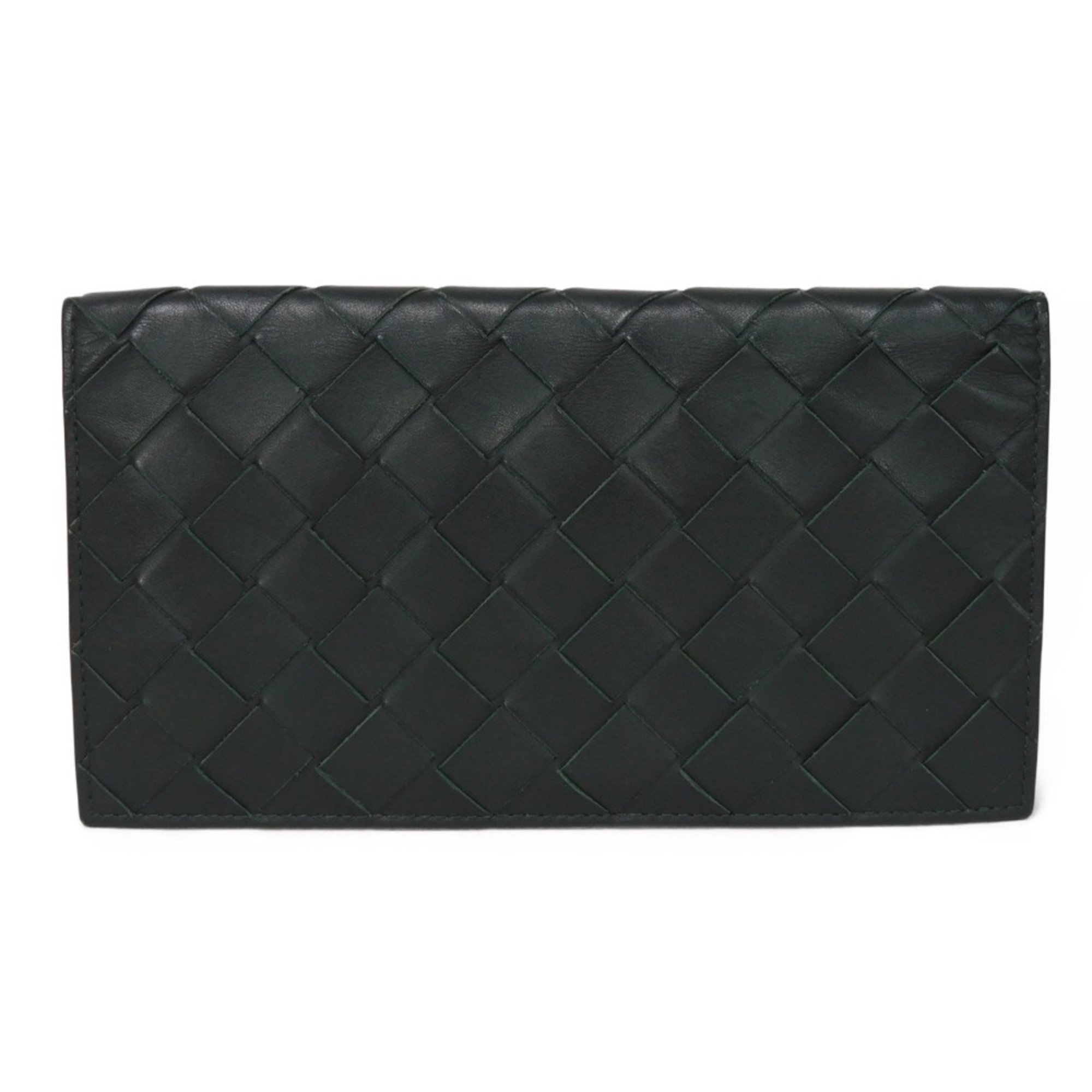 Bottega Veneta Long Wallet Current Billfold RFID Intrecciato Maxi Dark Green 676592 VCPQ4 3009 Men's