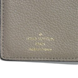 Louis Vuitton LOUIS VUITTON Bi-fold wallet Portefeuille Q LV Flower Greige RFID Monogram Empreinte Tourterelle M80152 Men's Women's Billfold