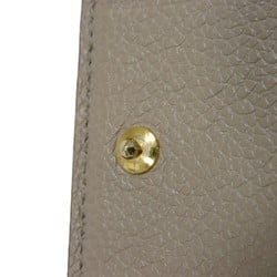 Louis Vuitton LOUIS VUITTON Bi-fold wallet Portefeuille Q LV Flower Greige RFID Monogram Empreinte Tourterelle M80152 Men's Women's Billfold