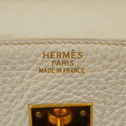 Hermes handbag Birkin 35 □F stamp Taurillon Clemence white ladies