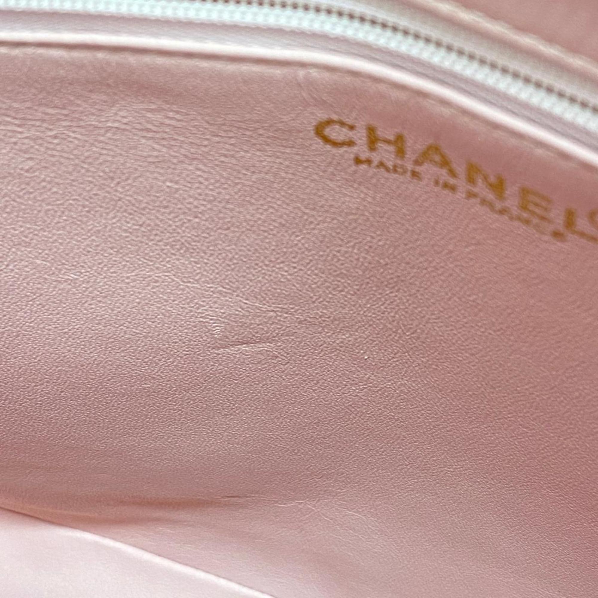 Chanel Tote Bag Reproduction Caviar Skin Pink Women's