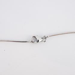 Hermes Necklace Pop Ash Metal Silver Black Women's