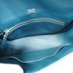 Hermes Shoulder Bag Berlin T Stamp Swift Blue Atoll Women's