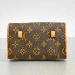 Louis Vuitton Waist Bag Monogram Pochette Florentine M51855 Brown Men's Women's