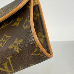 Louis Vuitton Waist Bag Monogram Pochette Florentine M51855 Brown Men's Women's